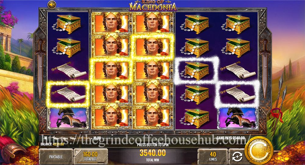 King of Macedonia: Slot Epik dengan Fitur Multiplier Berlapis